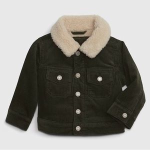GAP Baby Sherpa Corduroy Icon Jacket NWT size 18-24 months